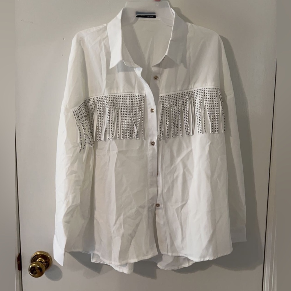 Western Sequin Top